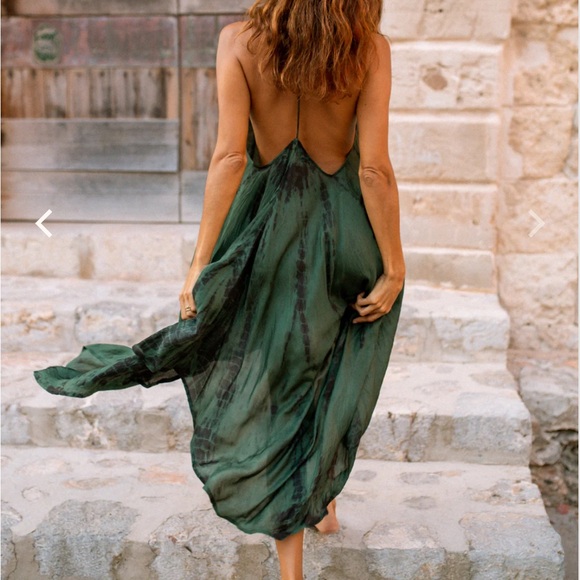 Fara Silk high low dress - Picture 3 of 9